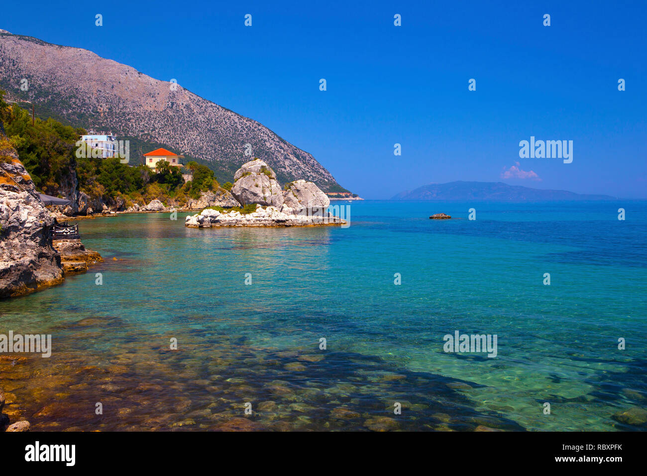 Poros Beach Kefalonia Greece Stock Photo Alamy poros-beach-kefalonia-greece-stock-photo-alamy