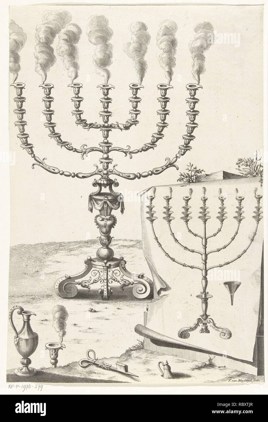 Seven Golden Candlestick High Resolution Stock Photography and Images