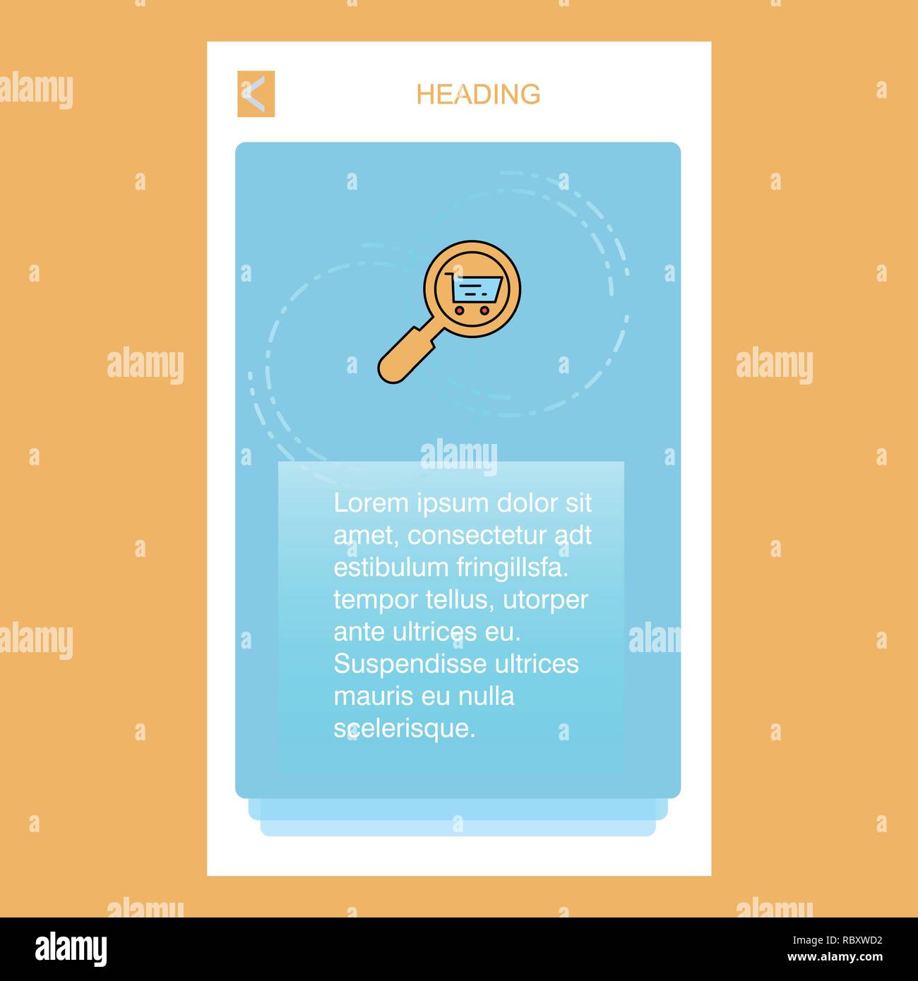 Search Goods Online Mobile Vertical Banner Design Design Vector