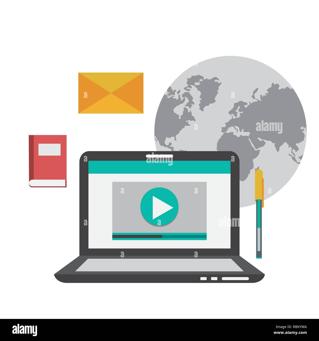 Blog icons design Stock Vector Image & Art - Alamy