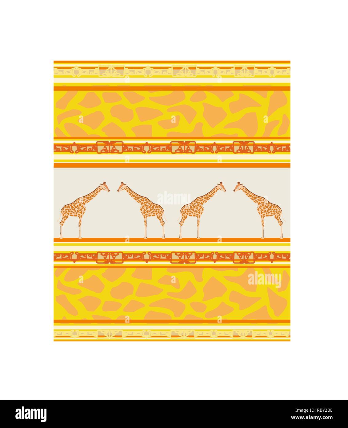 Seamless patterns with giraffe and giraffe skin Stock Vector Image ...