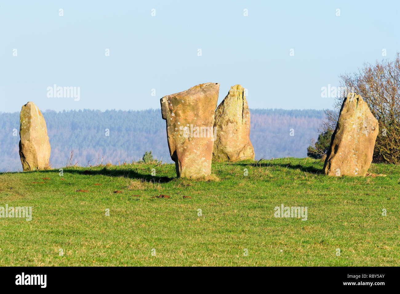 Nine stones close in derbyshire, england hi-res stock photography and ...