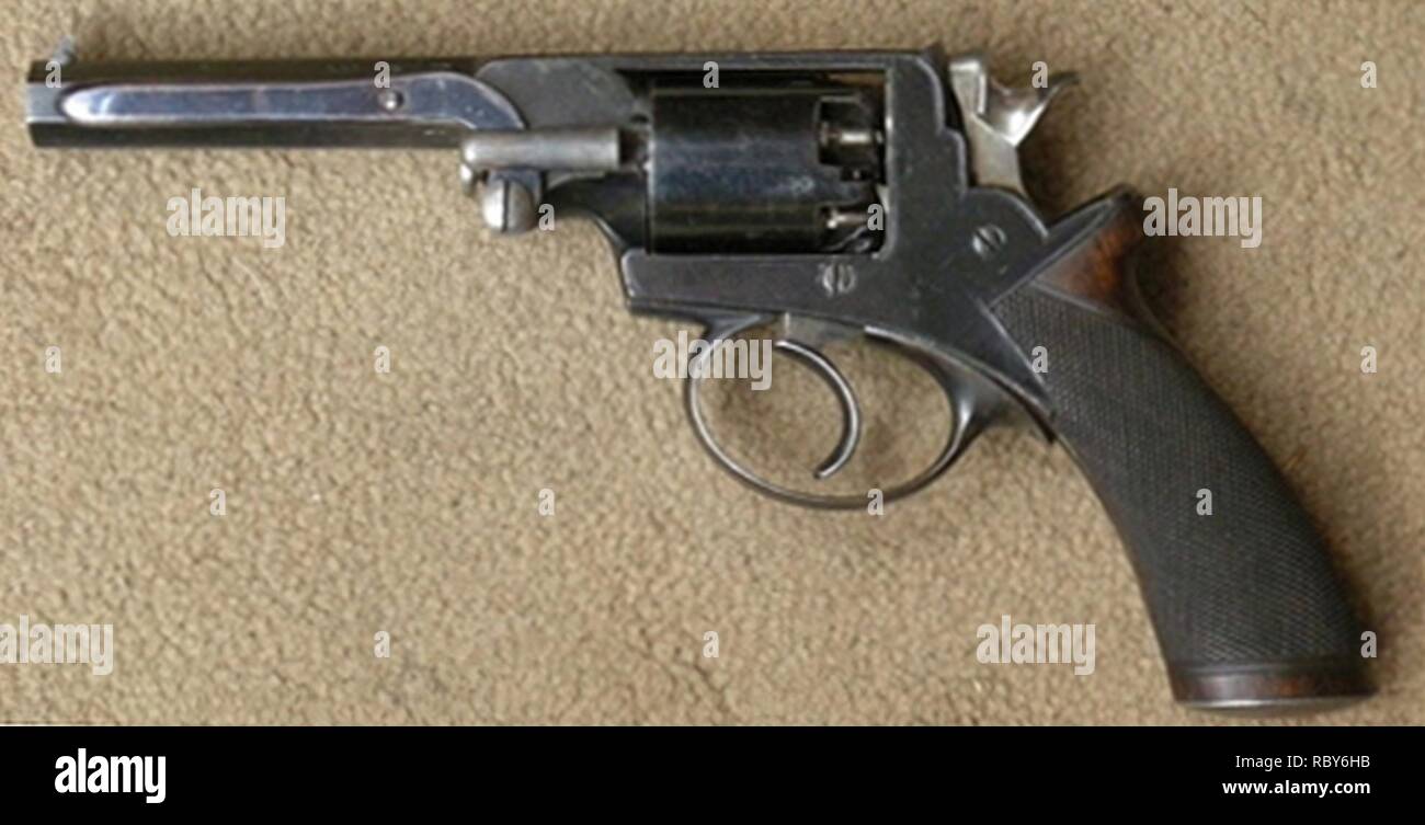Adams cal 36 Revolver Stock Photo - Alamy