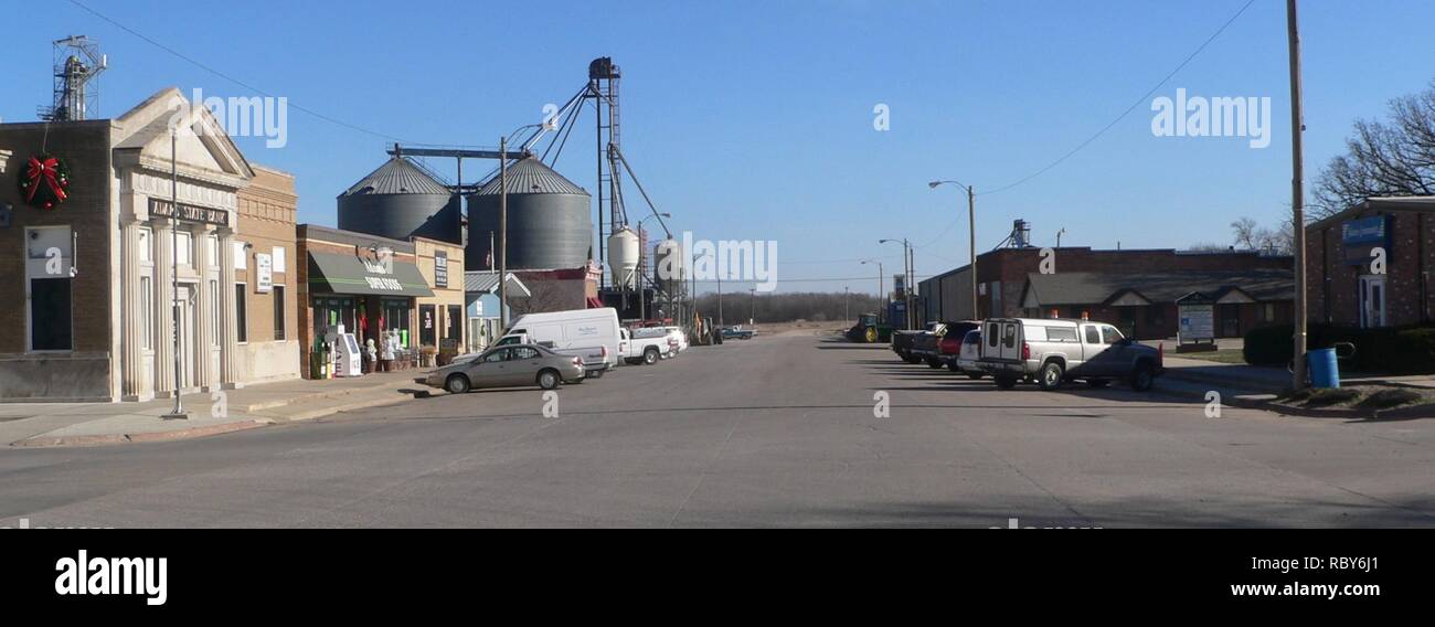 Adams, Nebraska Main Street 2 Stock Photo Alamy