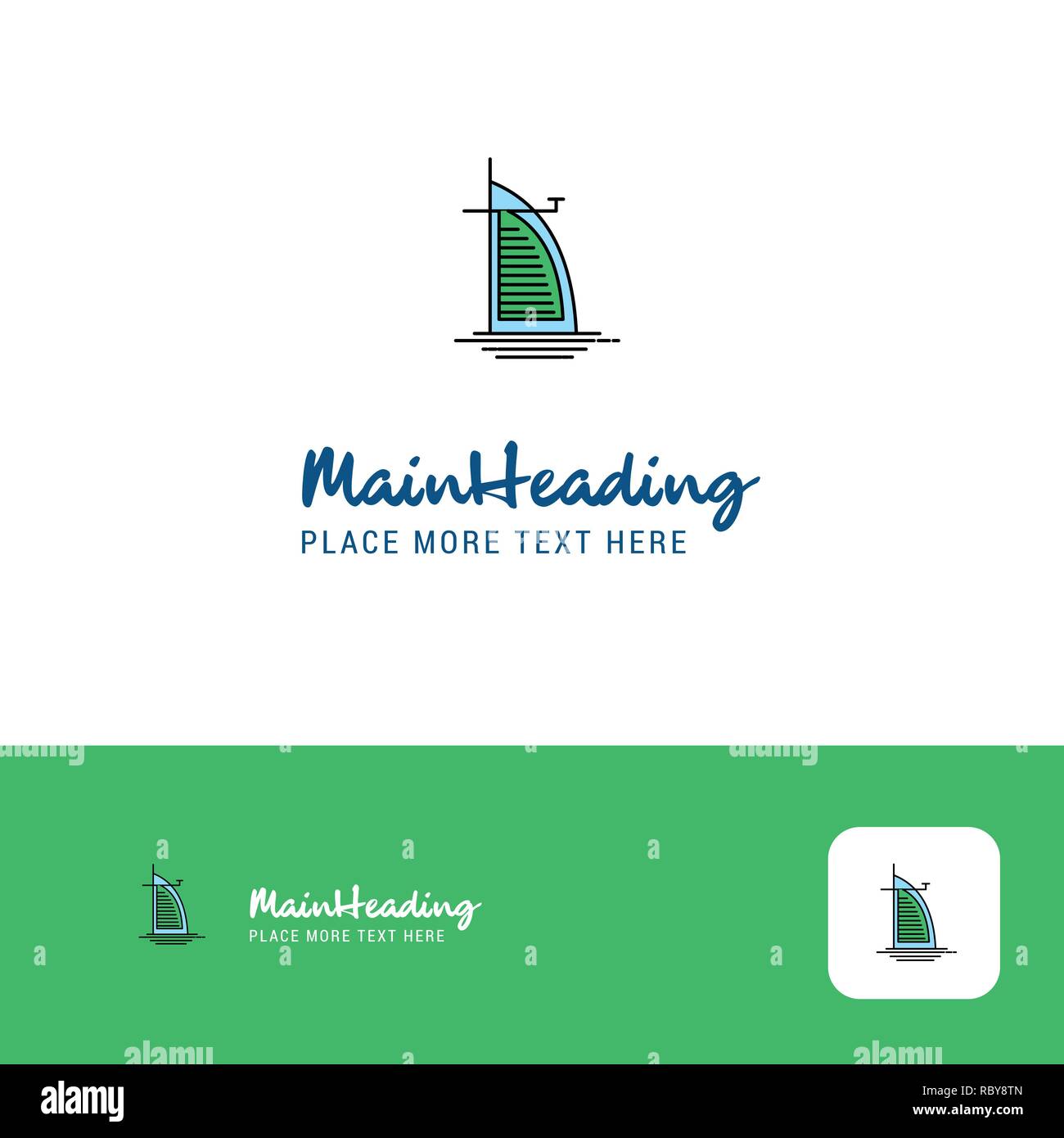 Creative Dubai Hotel Logo Design Flat Color Logo Place For Tagline Vector Illustration Stock Vector Image Art Alamy Professional logo design company in dubai, graphic designing services in dubai. alamy