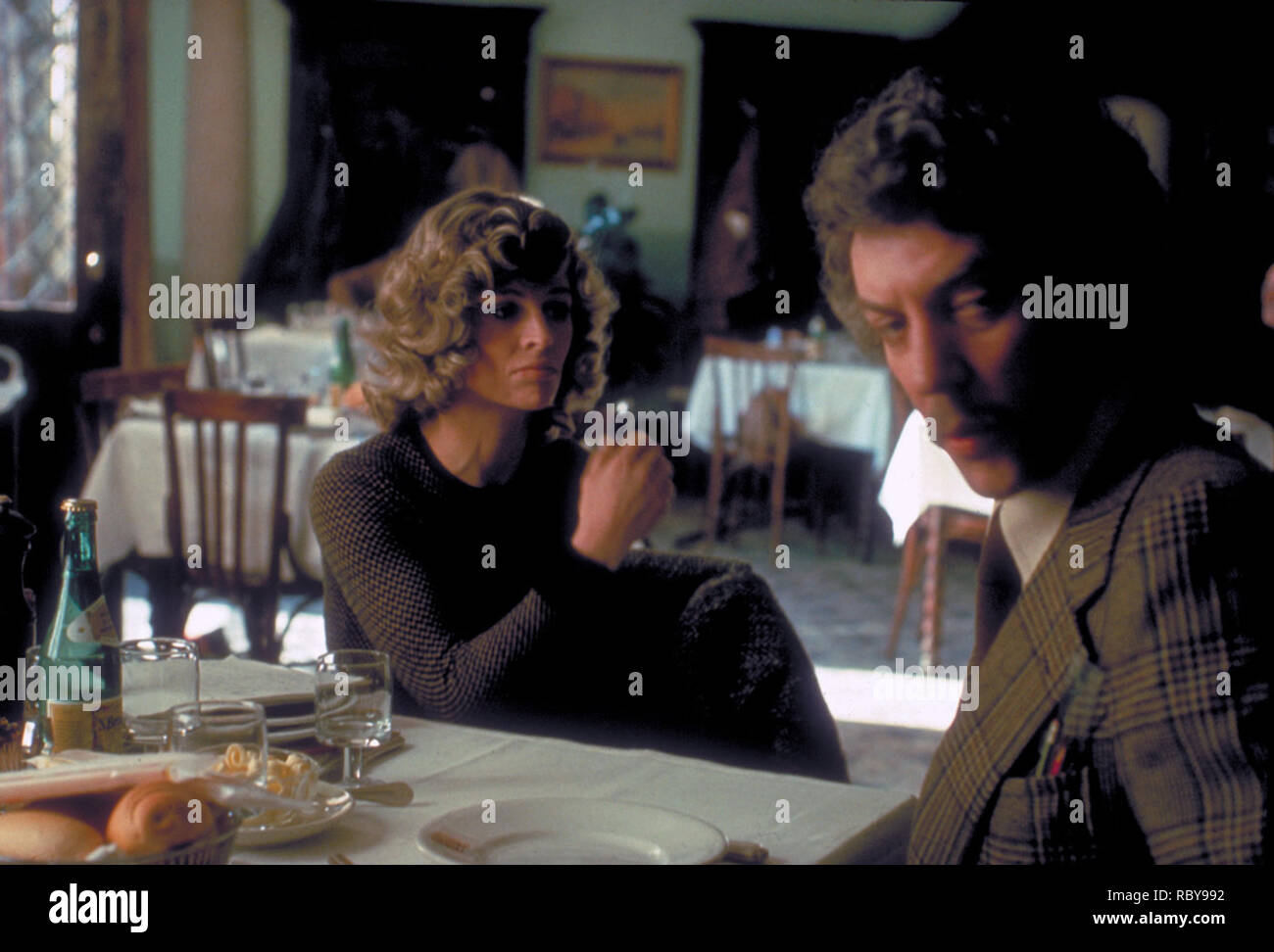 Don't Look Now is a 1973 independent film directed by Nicolas Roeg. It is a thriller adapted from the short story by Daphne du Maurier. Julie Christie and Donald Sutherland portray a married couple who travel to Venice following the recent accidental death of their daughter, after the husband accepts a commission to restore a church.    This photograph is for editorial use only and is the copyright of the film company and/or the photographer assigned by the film or production company and can only be reproduced by publications in conjunction with the promotion of the above Film. A Mandatory Cre Stock Photo