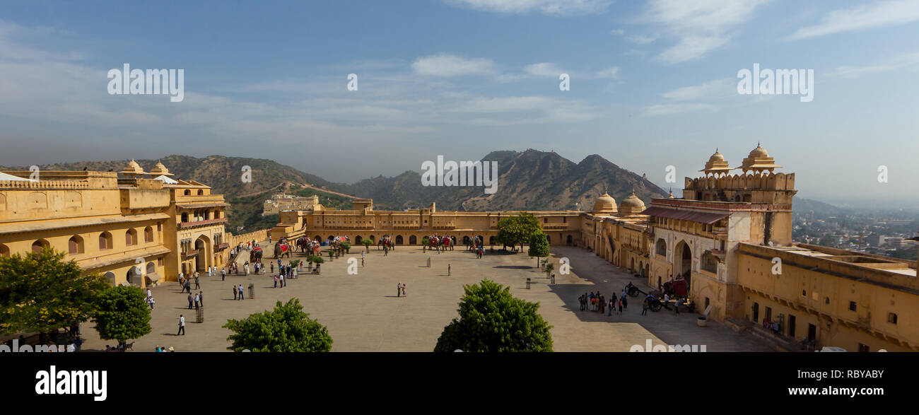 Inside amber fort jaipur hi-res stock photography and images - Alamy