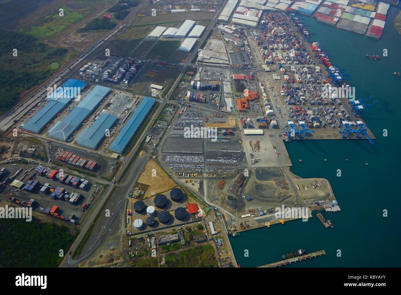 aerial-view-col-n-free-trade-zone-stock-photo-alamy