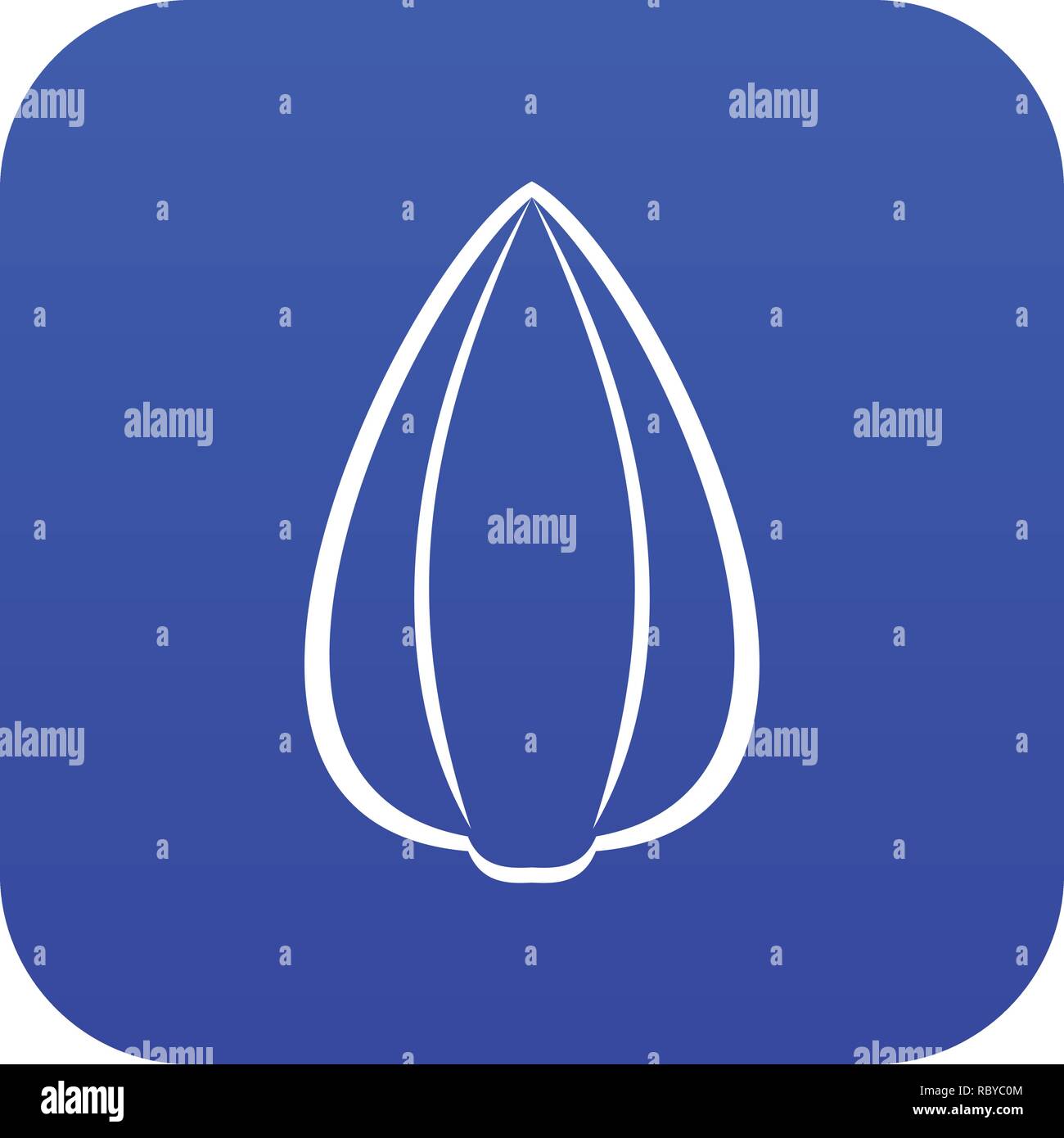 Sunflower seed icon digital blue Stock Vector Image & Art - Alamy
