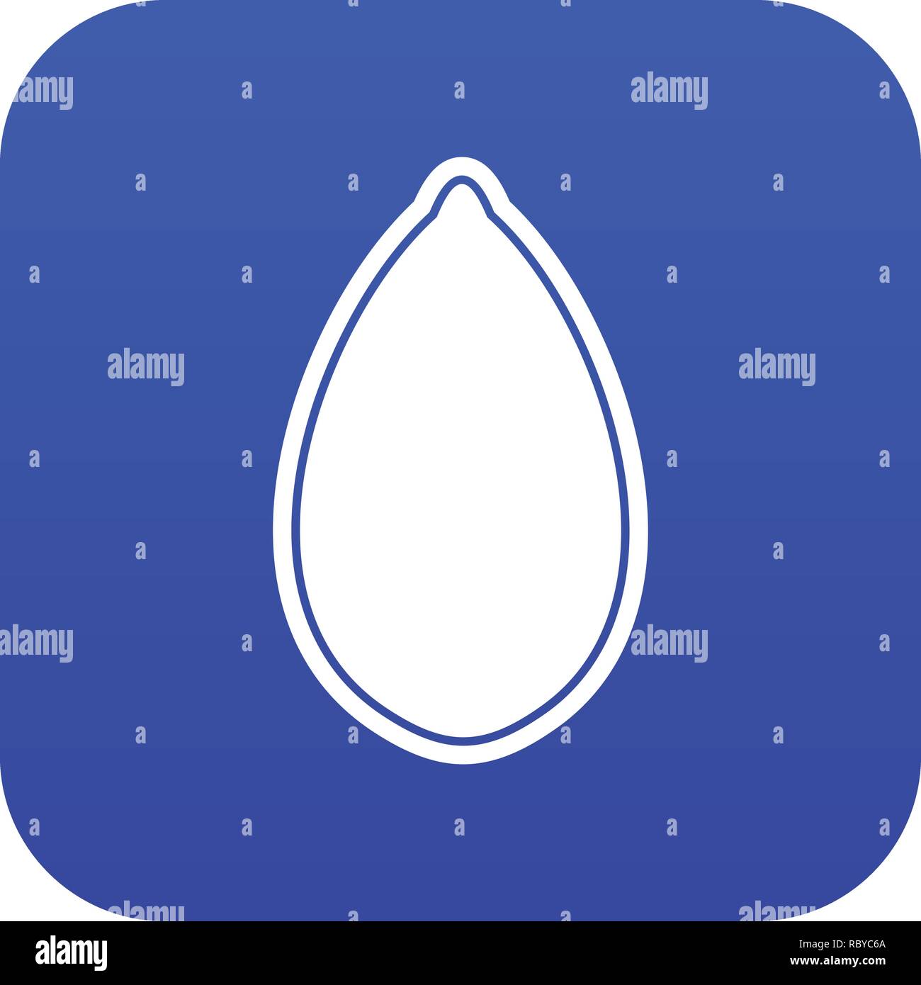 Pumpkin seed icon digital blue Stock Vector Image & Art - Alamy