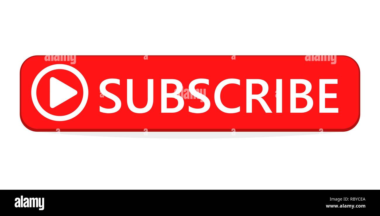 Subscribe button. Vector illustration. Subscribe icon isolated Stock Vector