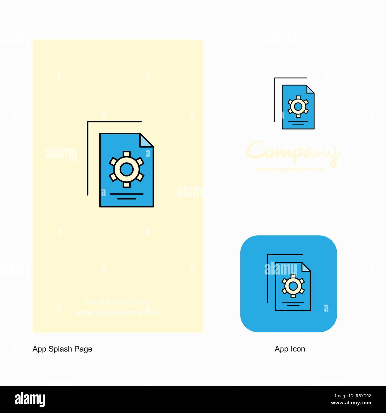 setting Document Company Logo App Icon And Splash Page Design Creative setting Document Company Logo App Icon And Splash Page Design Creative
