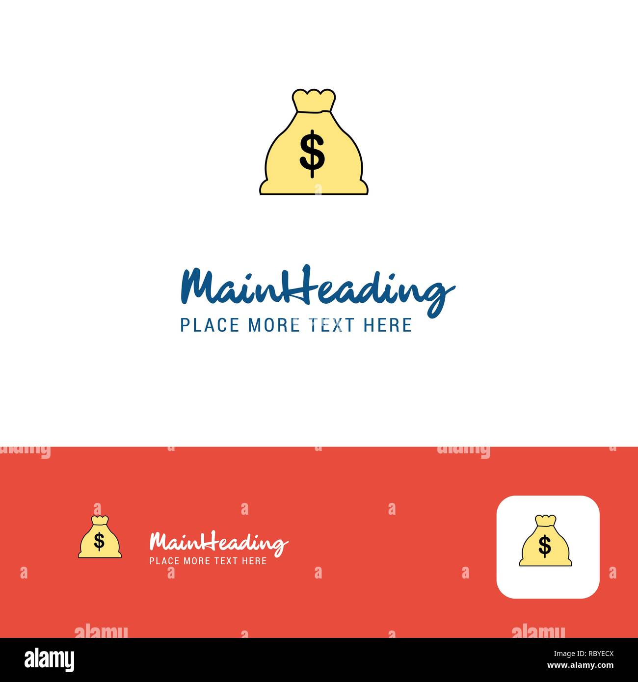 Creative Money Bag Logo Design Flat Color Logo Place For Tagline Vector Illustration Stock Vector Image Art Alamy