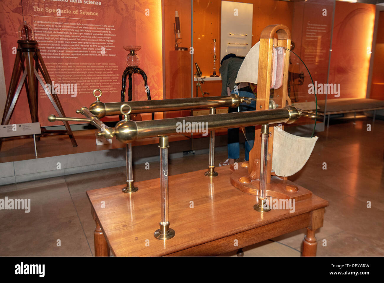 Plate Electrical Machine, Museo Galileo, Florence, Italy Stock Photo ...