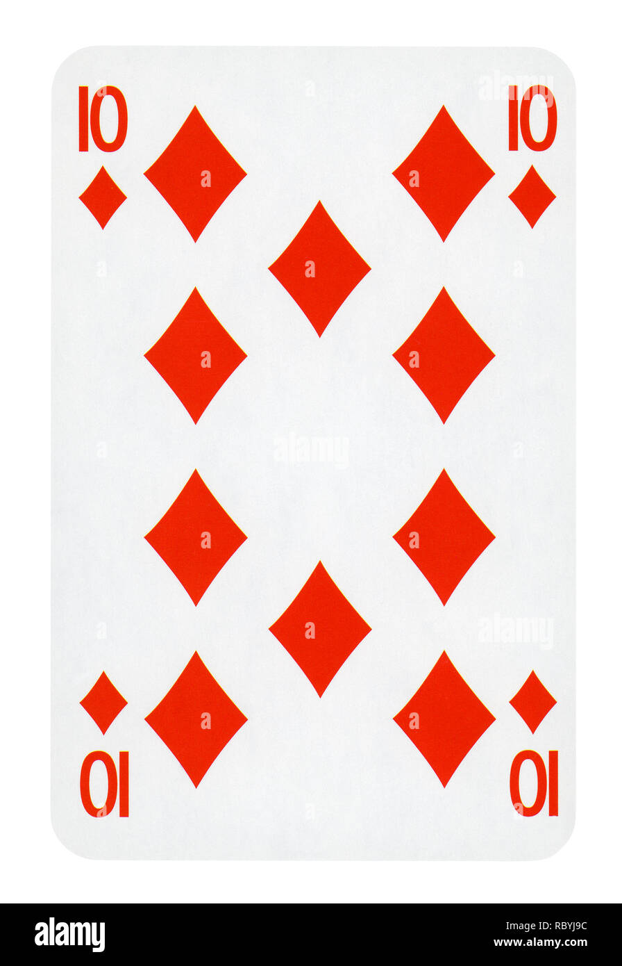 russian roulette - Ten of Diamonds plaing card, - Stock Photo [60742092] -  PIXTA
