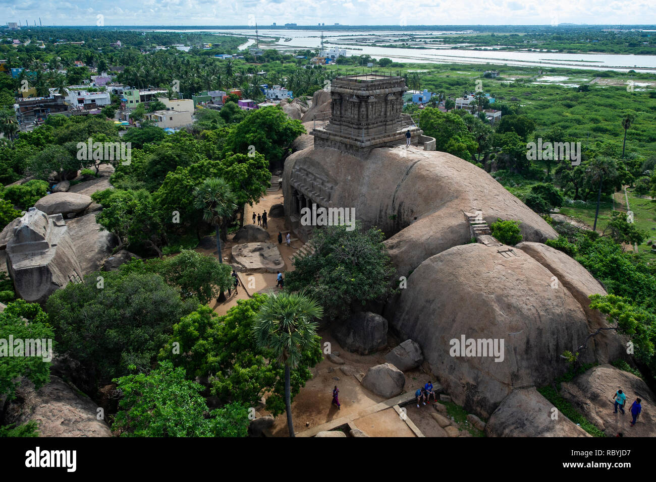 Group of Monuments at Mahabalipuram Stock Photo