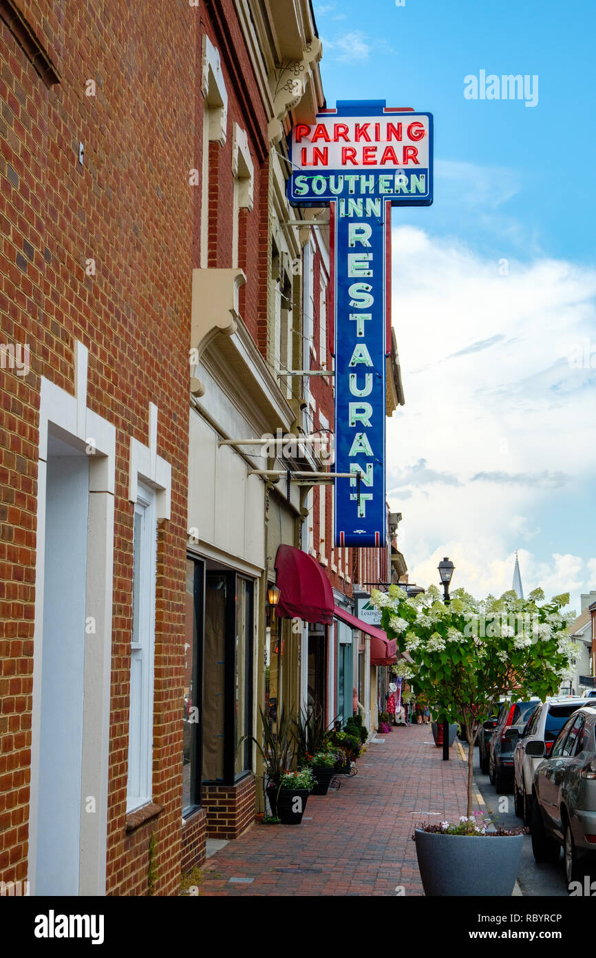 Southern Inn Restaurant, 37 South Main Street, Lexington, Virginia