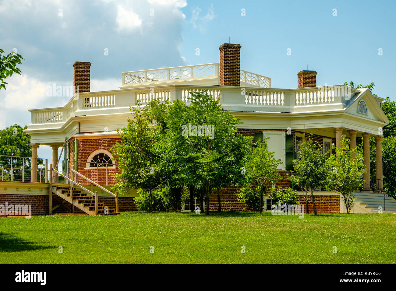 Poplar Forest, 1542 Bateman Bridge Road, Forest, Virginia Stock Photo
