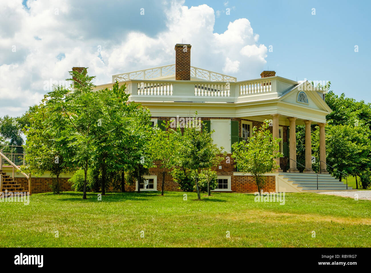Poplar Forest, 1542 Bateman Bridge Road, Forest, Virginia Stock Photo