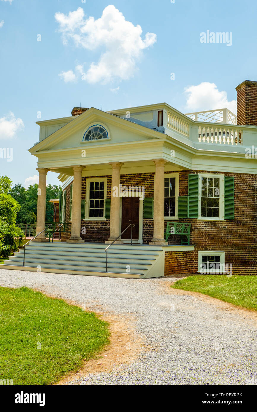 Poplar Forest, 1542 Bateman Bridge Road, Forest, Virginia Stock Photo