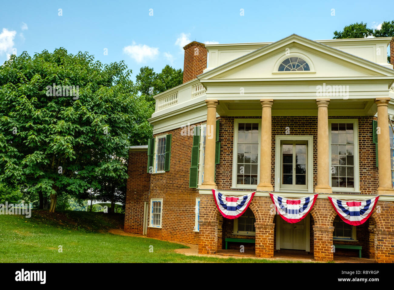 Poplar Forest, 1542 Bateman Bridge Road, Forest, Virginia Stock Photo
