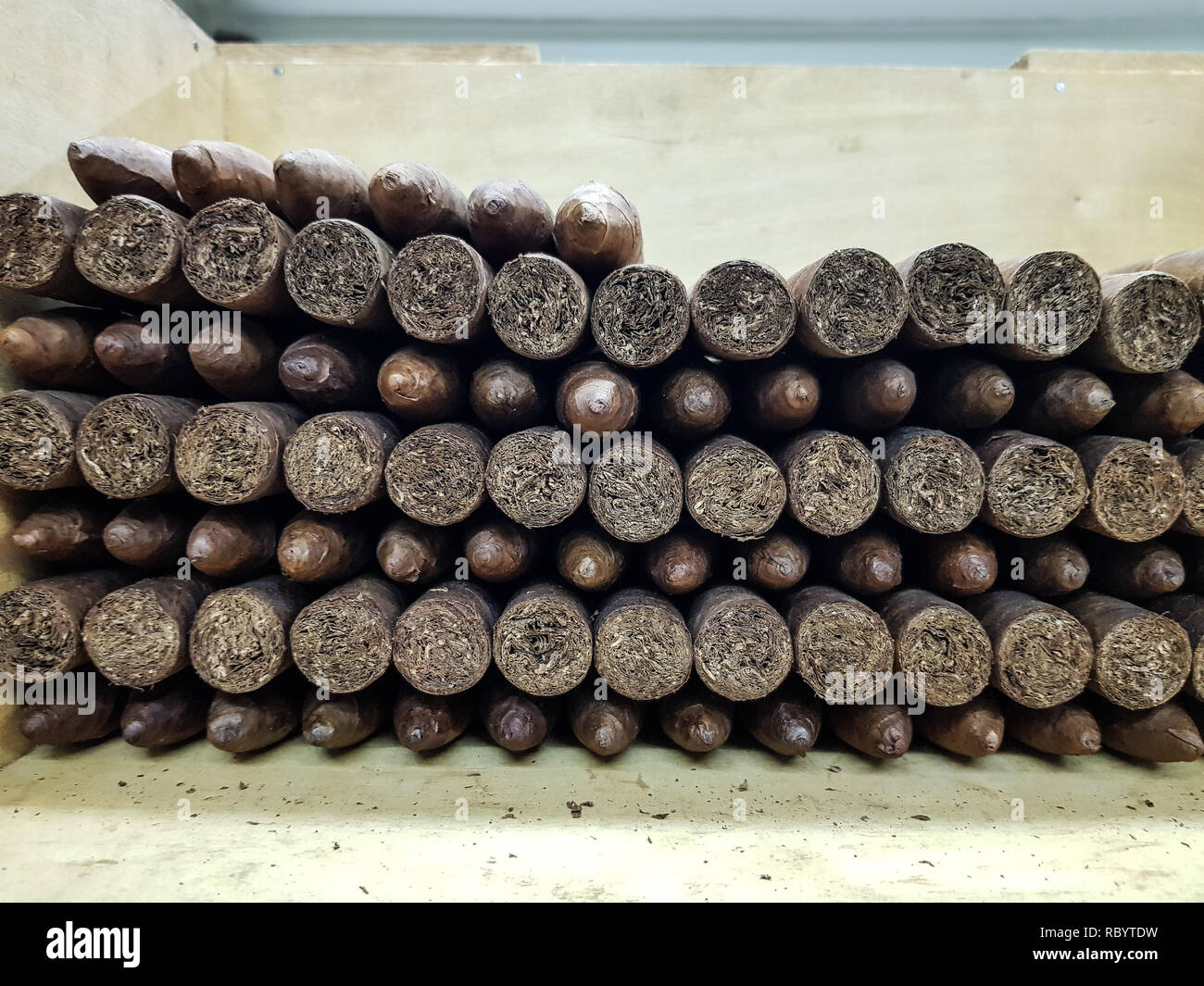 Hand rolled cigars from Graycliff Stock Photo Alamy