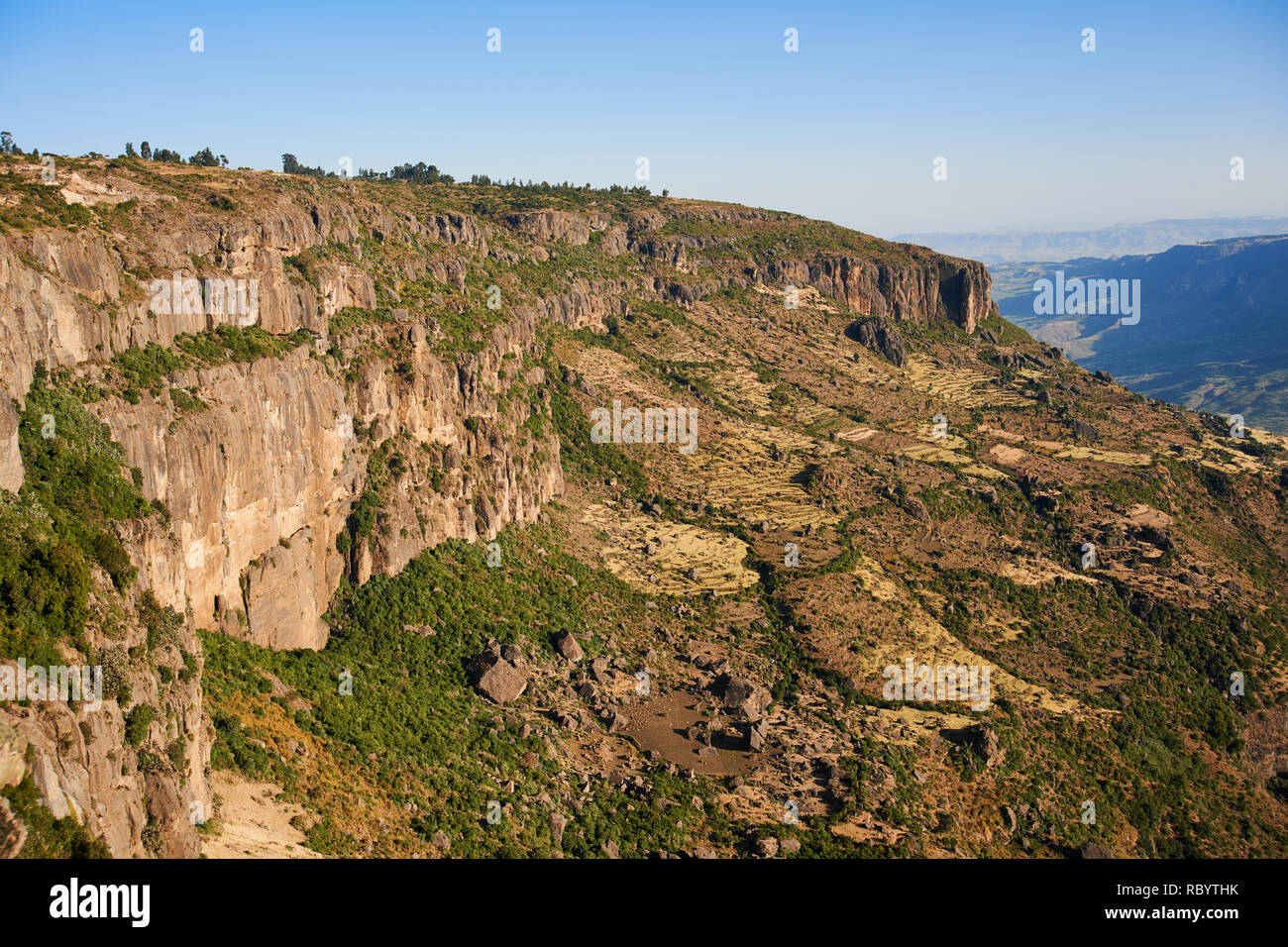 Beautiful landscape photographed near Debre Libanos in Ethiopia Stock Photo