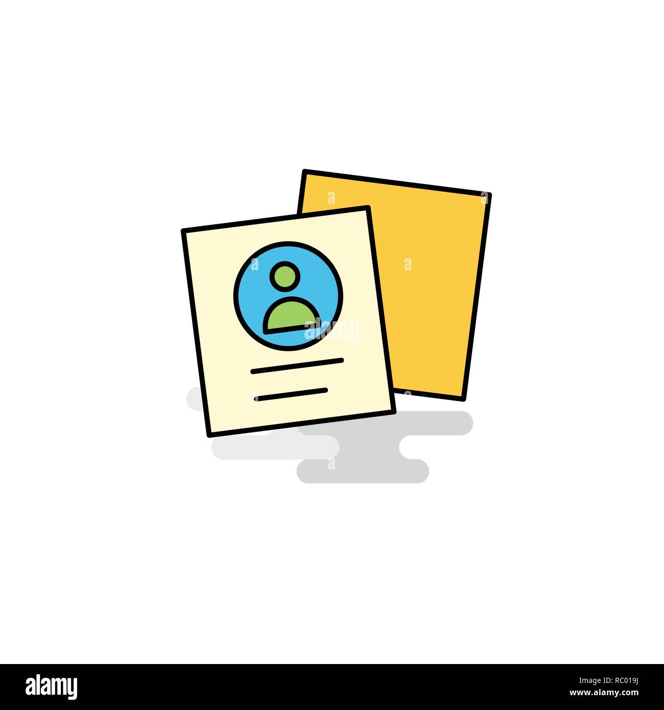 Flat Profile Icon. Vector Stock Vector Image & Art - Alamy