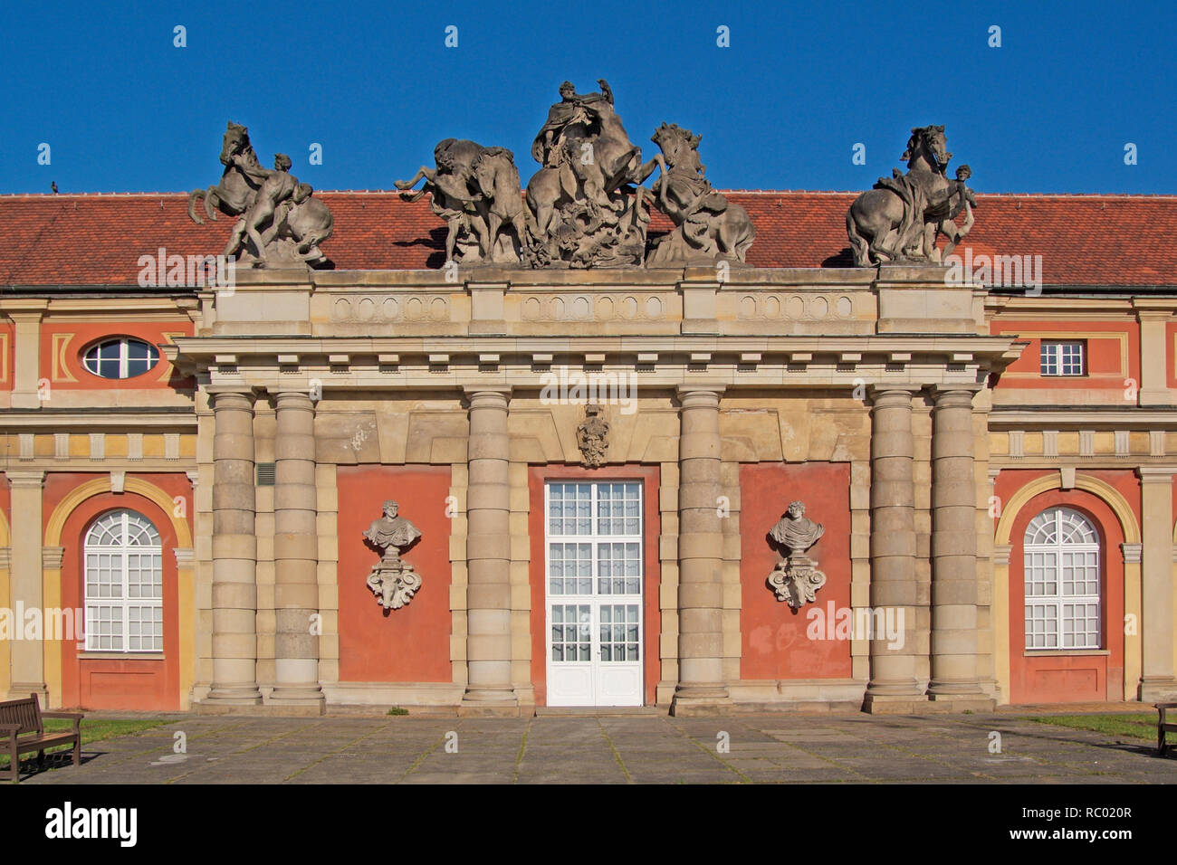 Filmmuseum im ehemaligen Marstall, der 1675 als Orangerie errichtet und seit 1714 als Pferdestall genutzt wurde, Potsdam, Brandenburg, Deutschland, Eu Stock Photo