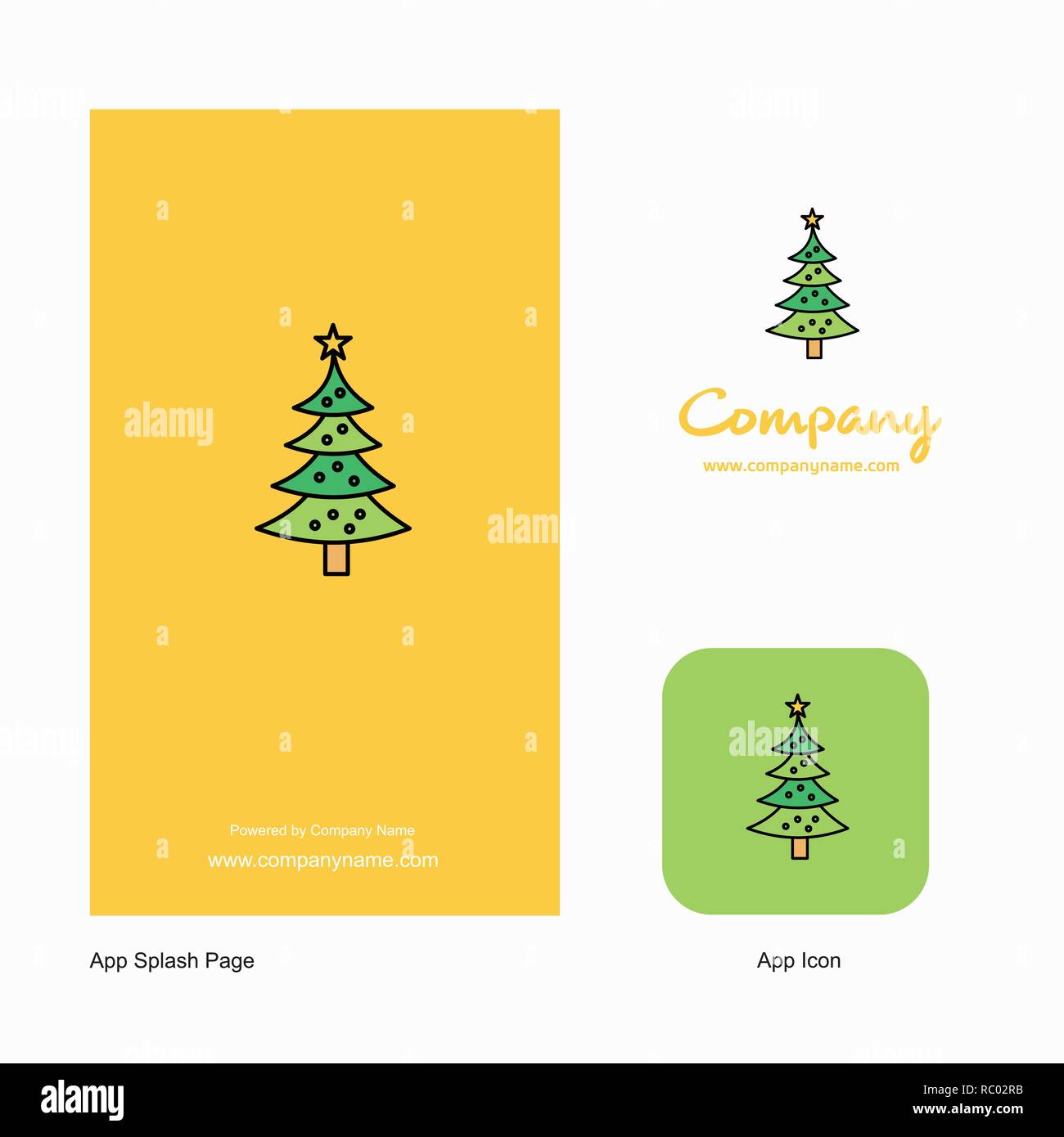 Christmas calendar Company Logo App Icon and Splash Page Design