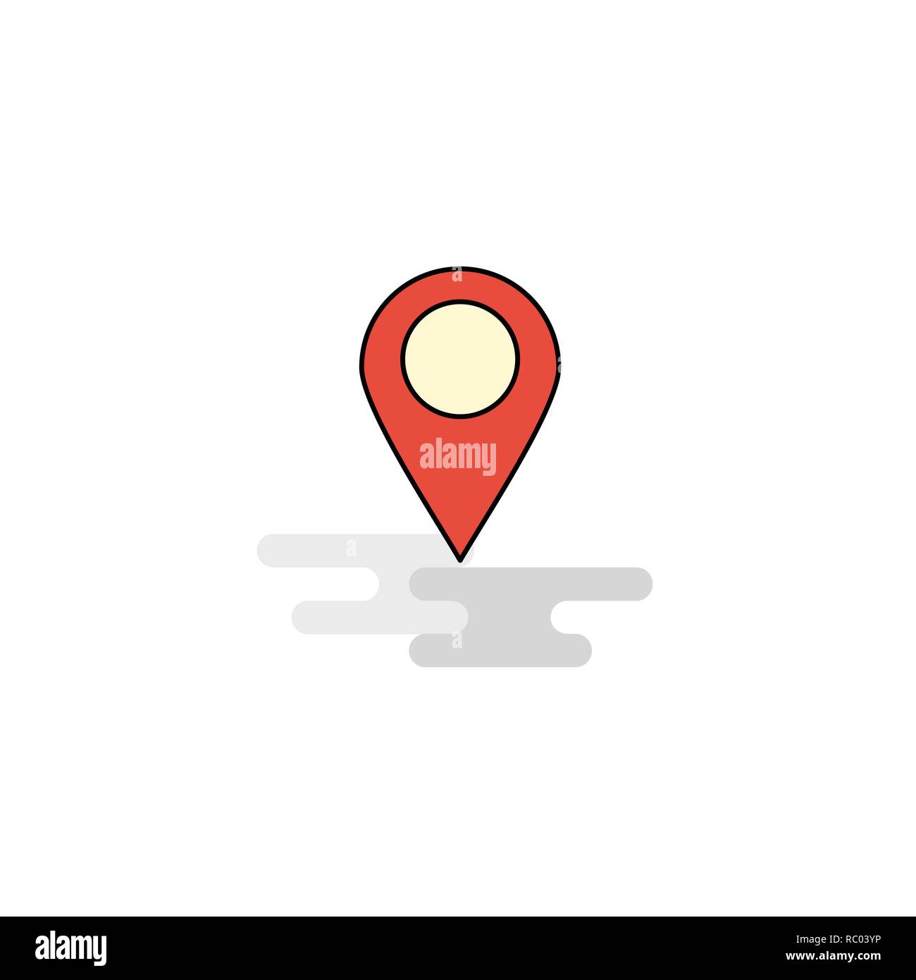 Flat Location Icon. Vector Stock Vector Image & Art - Alamy