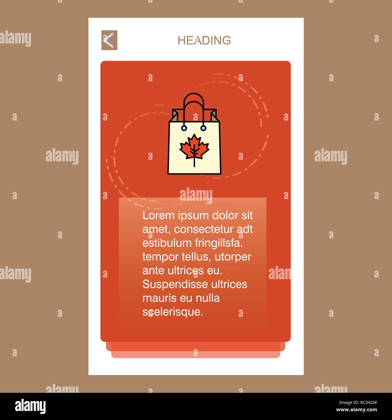 Shopping Bag Mobile Vertical Banner Design Design Vector Stock