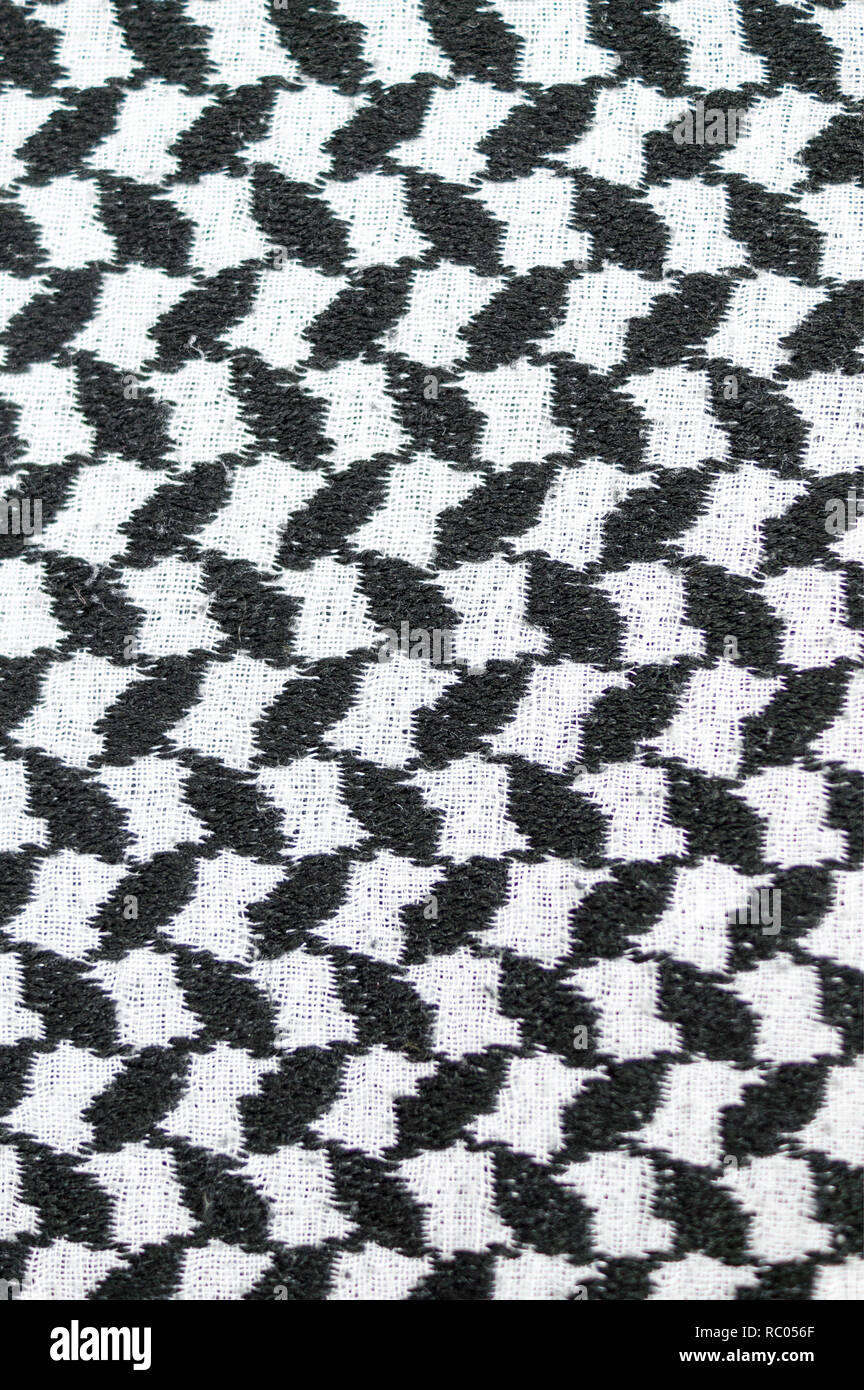 Abstract Black And White Arabic Style Fabric Textile Background Texture Stock Photo Alamy