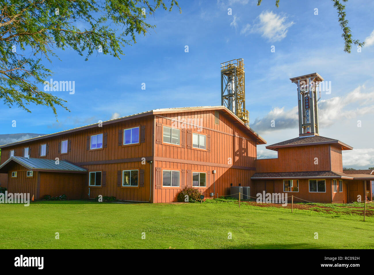 Organic Vodka distillery in Island of Maui, Hawaiian Islands Stock