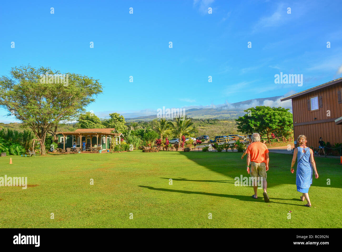 Organic Vodka distillery in Island of Maui, Hawaiian Islands Stock