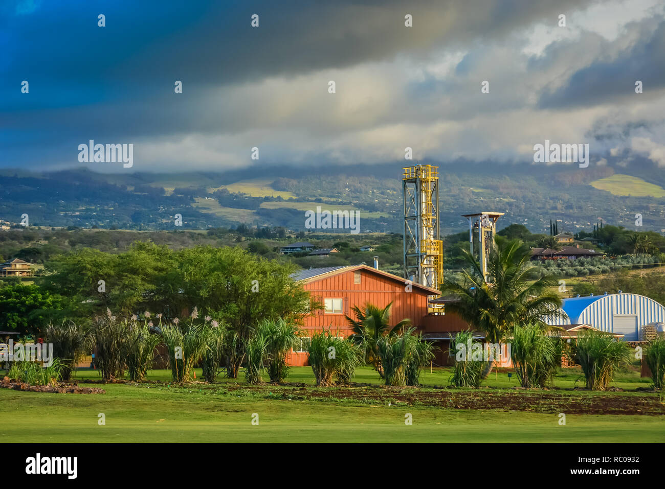 Organic Vodka distillery in Island of Maui, Hawaiian Islands Stock