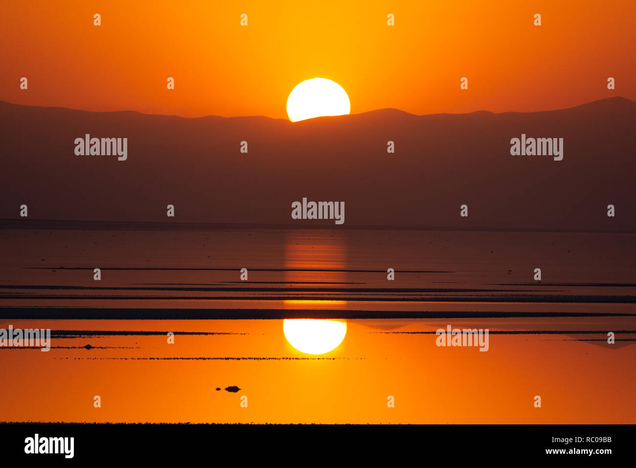 Beautiful Scenery Of The Sunset At Lake Urmia West Azerbaijan Province Beautiful Scenery Of The Sunset At Lake Urmia West Azerbaijan Province