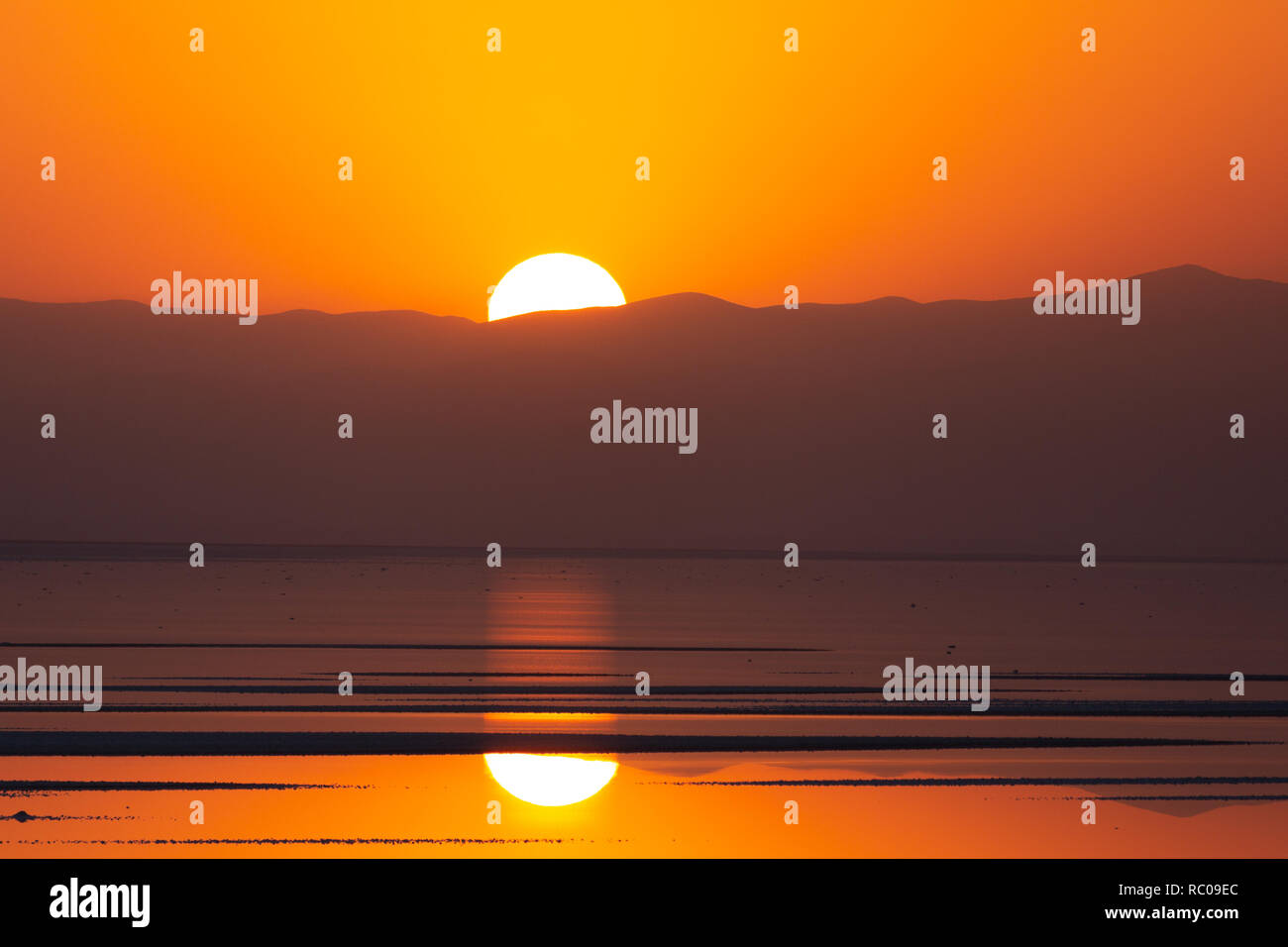 Beautiful Scenery Of The Sunset At Lake Urmia West Azerbaijan Province Beautiful Scenery Of The Sunset At Lake Urmia West Azerbaijan Province