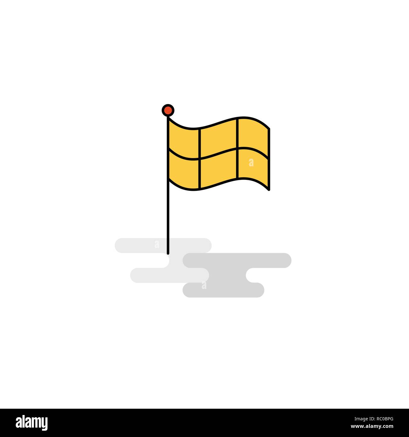 Flat Sports Flag Icon. Vector Stock Vector Image & Art Alamy