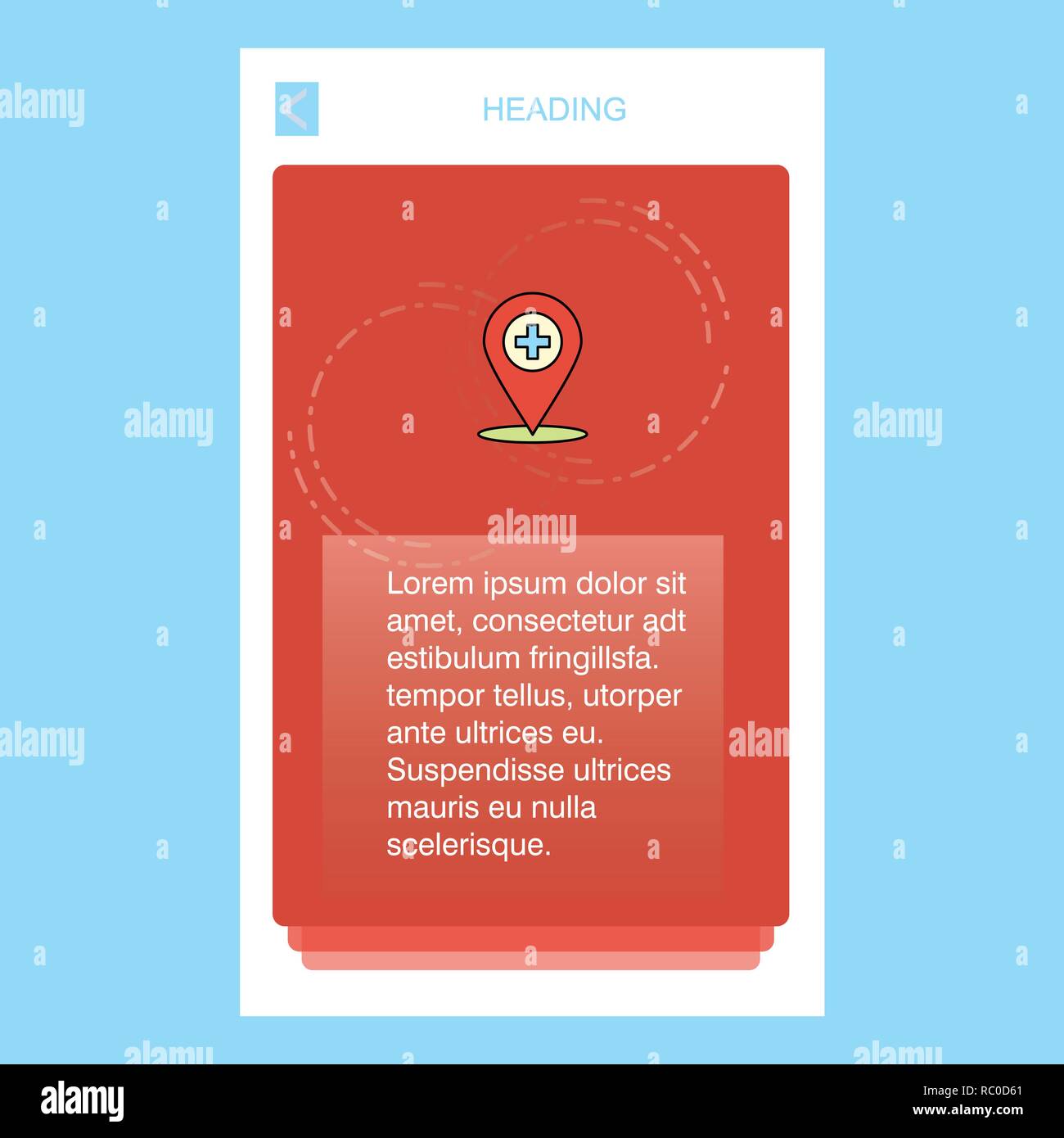 Hospital Location Mobile Vertical Banner Design Design Vector