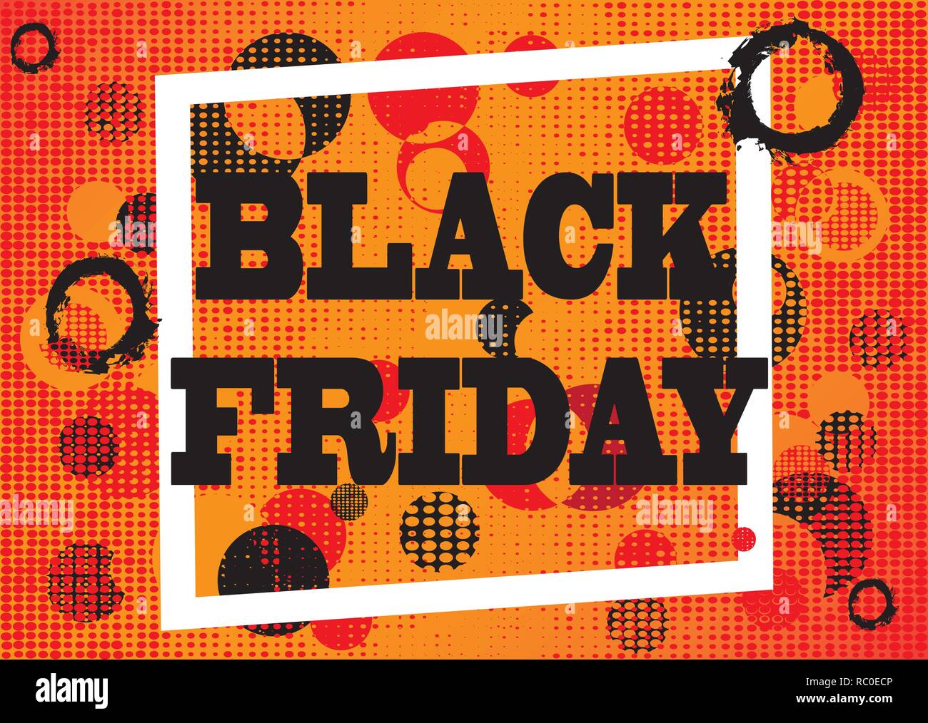 Black Friday Sale Abstract Background. Vector Banner with explosion effect. Stock Vector