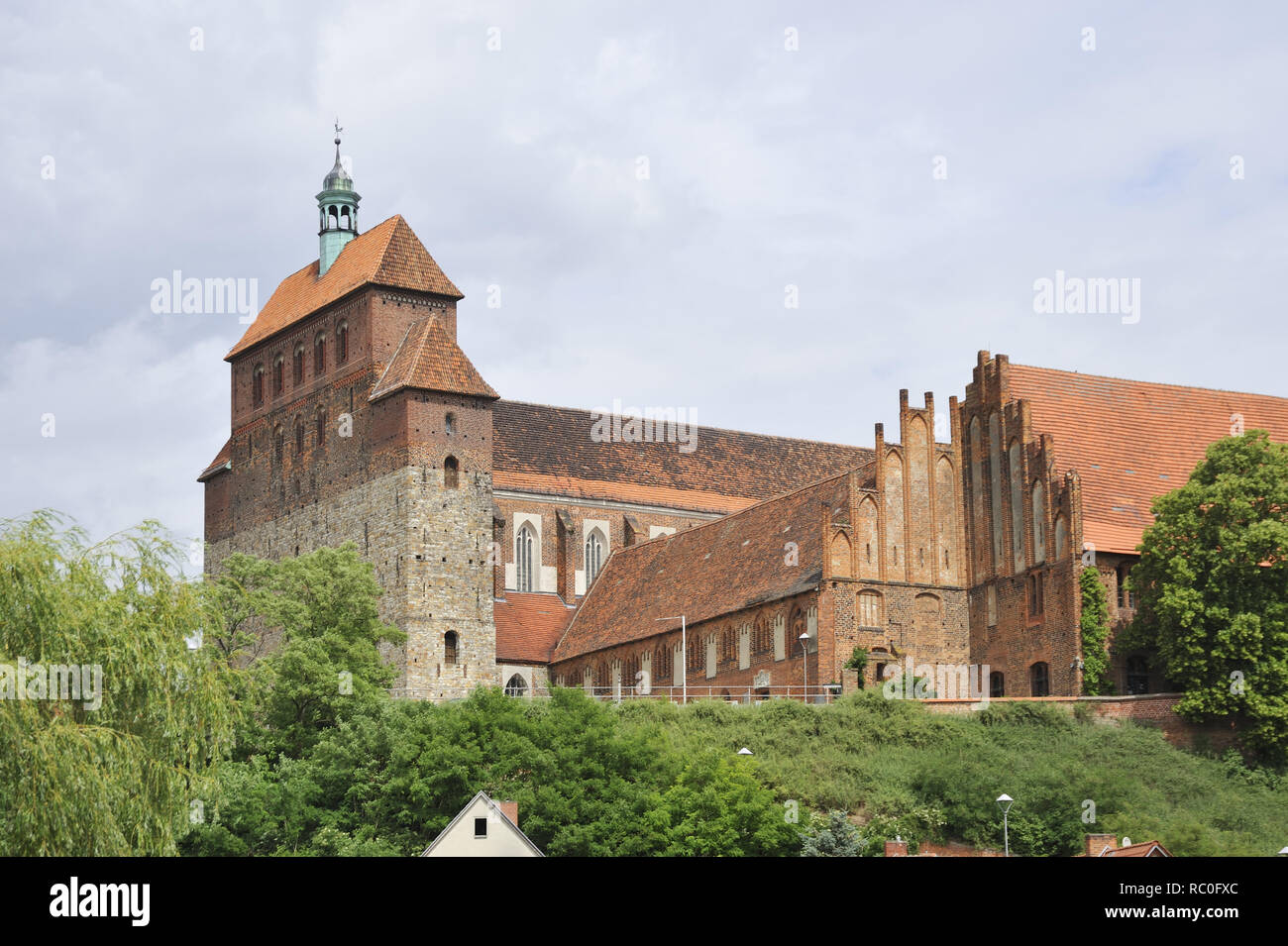 Havelberg mit Blick auf den Dom Stock Photo