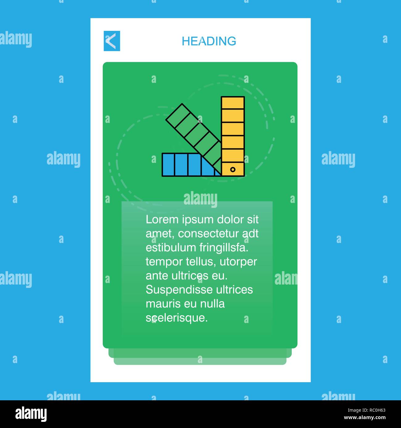 Scale mobile vertical banner design design. Vector Stock Vector Image