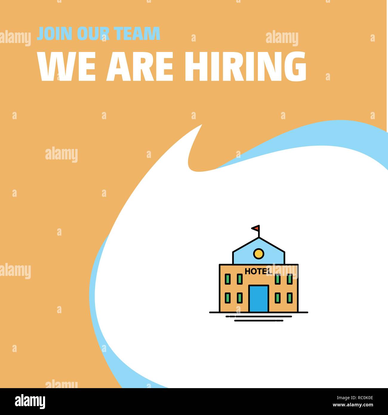 Join Our Team. Busienss Company Hotel We Are Hiring Poster Callout