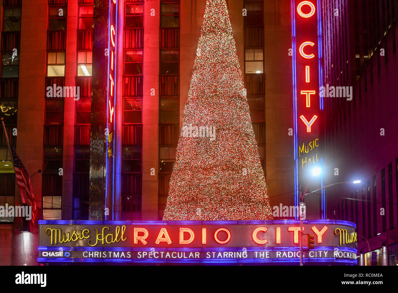 New York City Radio City Music Hall at Rockefeller Center in New York