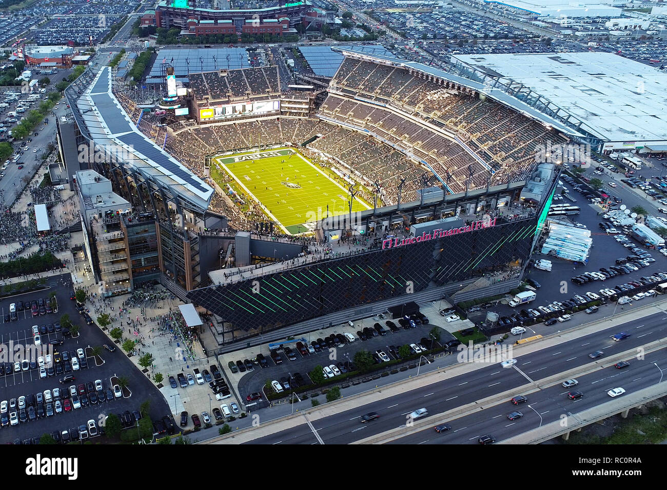 Aerial View Lincoln Financial Field Philadelphia PA Stock Photo Alamy