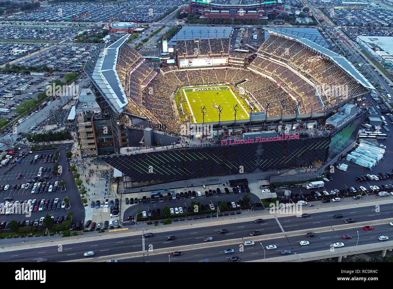 Aerial View Lincoln Financial Field Philadelphia PA Stock Photo Alamy