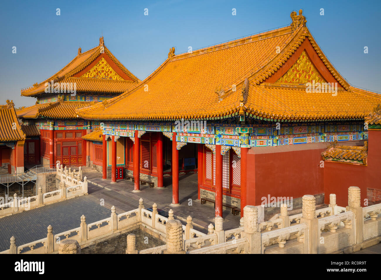 The Forbidden City is a palace complex in central Beijing, China. Stock Photo