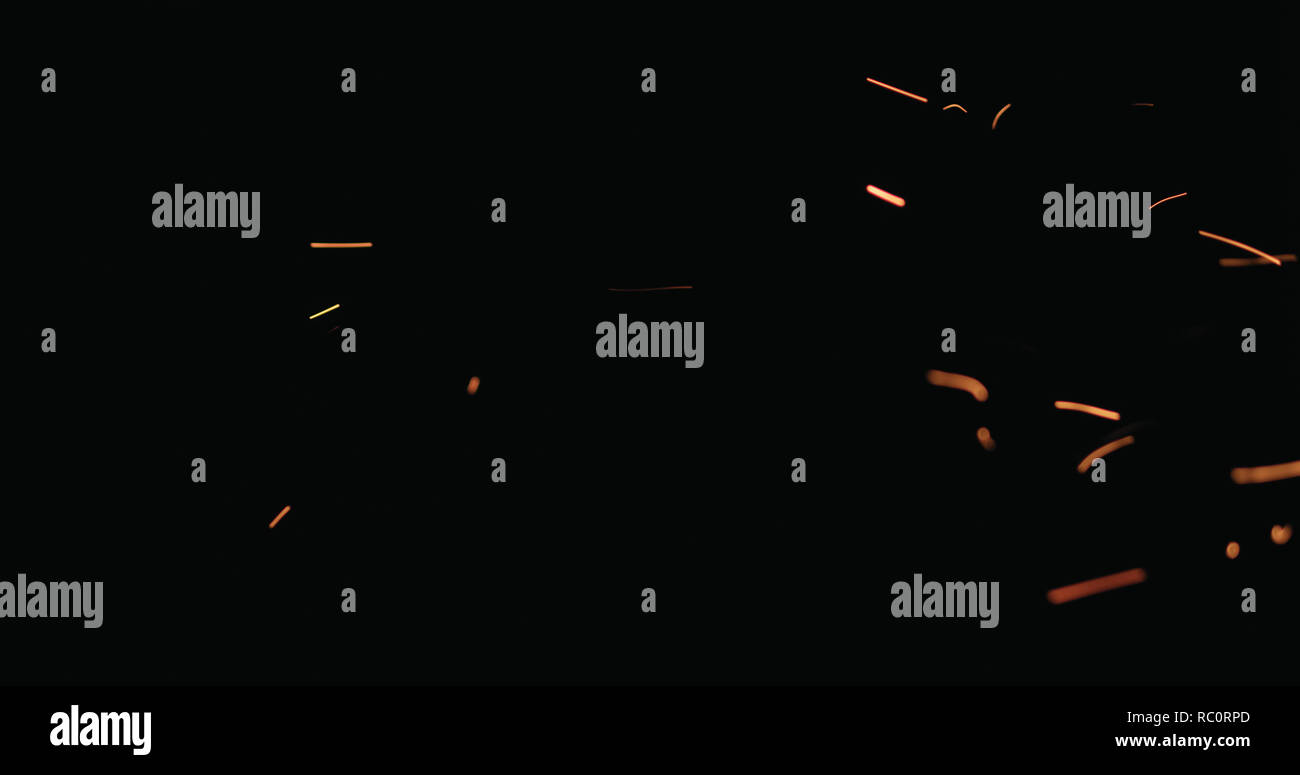 Fire Particles Floating Fire particles effect background floating hi-res stock photography and ...