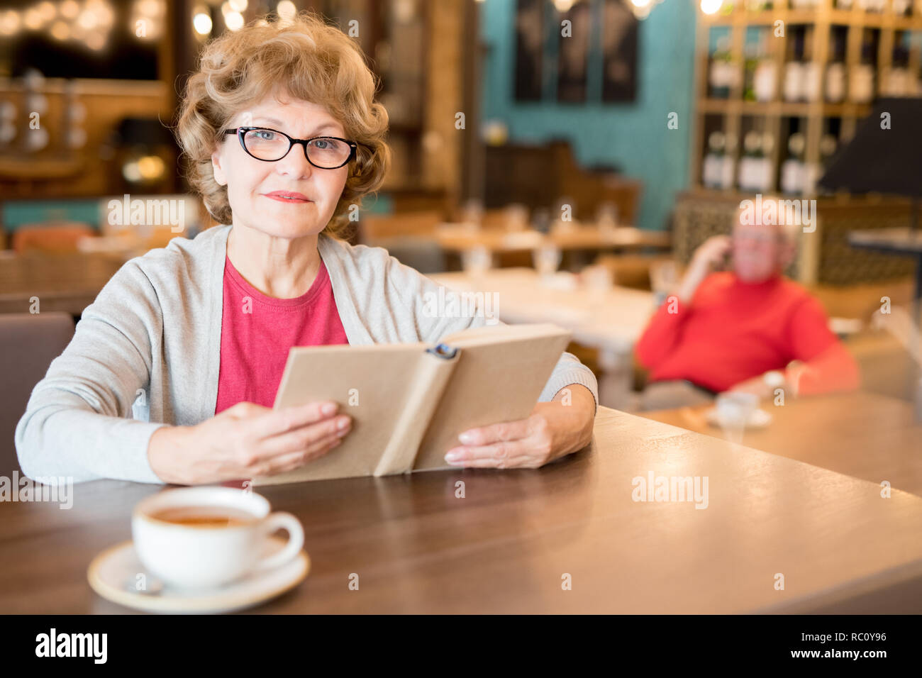 Attractive elderly lady hi-res stock photography and images - Alamy